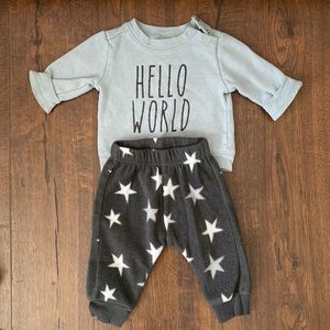 Kyle & Deena 3-6 month sweatshirt and sweatpants set